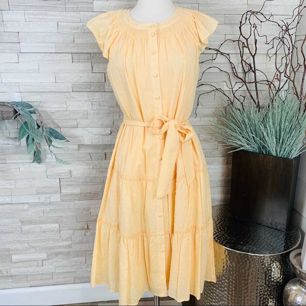 Gal Meets Glam NWT Peggy Swiss Dot MIDI Dress SZ 8 - Picture 13 of 15